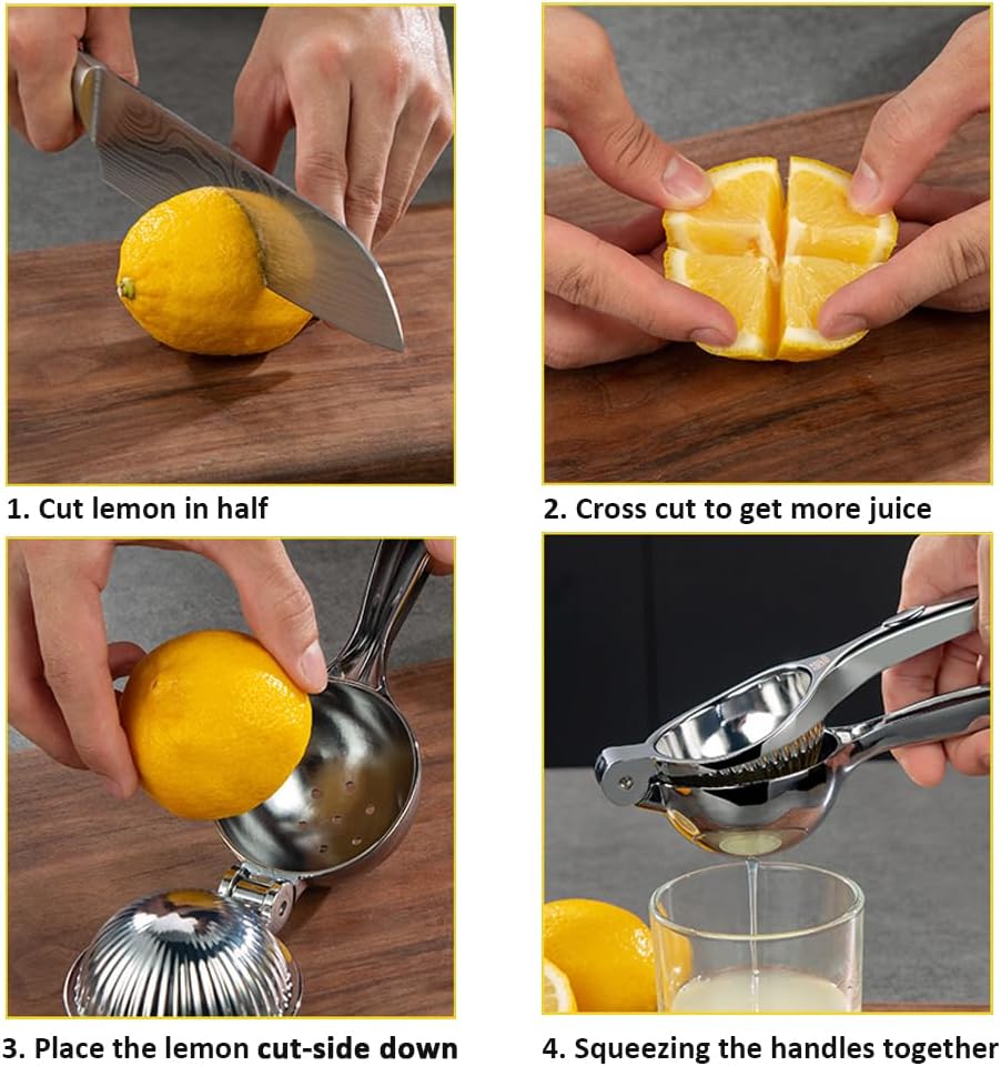 Lemon Squeezer. Lemon Squeezer Juicer. Citrus Juicer Handheld. Metal Lemon Hand Press. Lime Squeezer Bar Tool. Manual Citrus Press w/Stainless Steel Zester