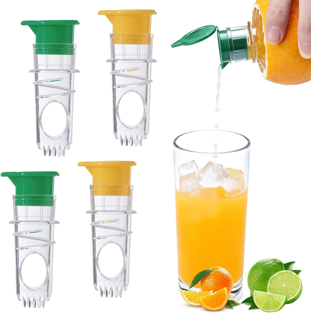4PCS Lemon Squeezer with Filter. BPA-Free Manual Juicers. Portable Citrus Squeezer for Kitchen. Cocktails. BBQ. Food Grade Handheld Lime Juicer