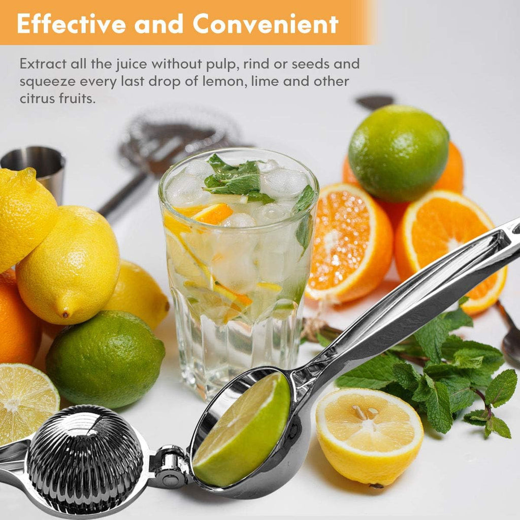 Lemon Squeezer. Lemon Squeezer Juicer. Citrus Juicer Handheld. Metal Lemon Hand Press. Lime Squeezer Bar Tool. Manual Citrus Press w/Stainless Steel Zester