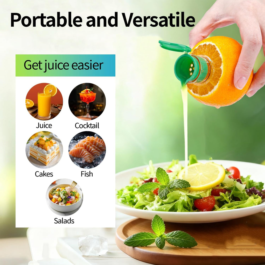 4PCS Lemon Squeezer with Filter. BPA-Free Manual Juicers. Portable Citrus Squeezer for Kitchen. Cocktails. BBQ. Food Grade Handheld Lime Juicer