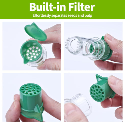 4PCS Lemon Squeezer with Filter. BPA-Free Manual Juicers. Portable Citrus Squeezer for Kitchen. Cocktails. BBQ. Food Grade Handheld Lime Juicer